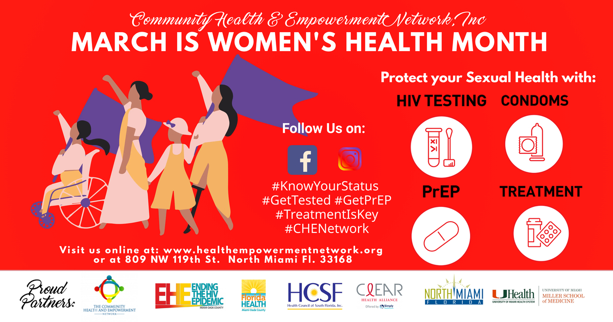 March is Women's Health Month banner for CHE Network
